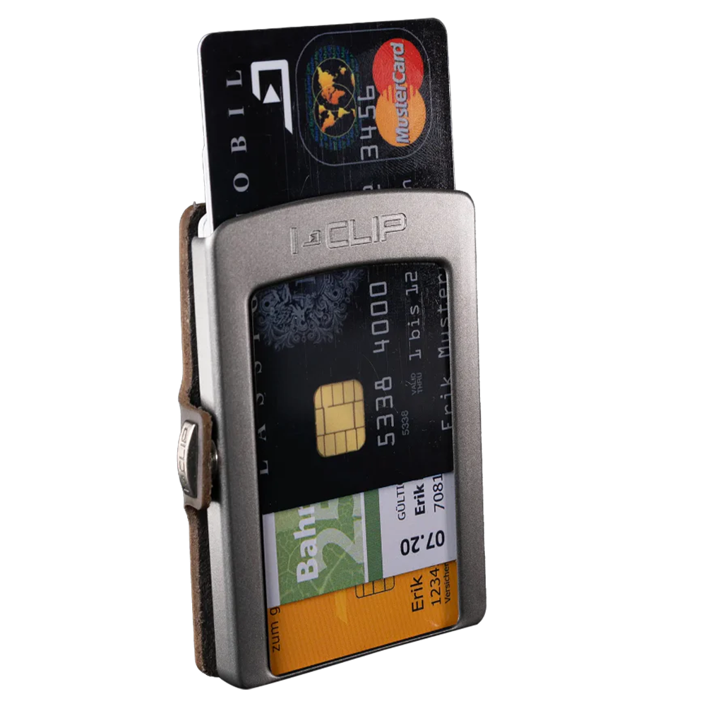 I-CLIP Original Silver Perforated Embossing Black