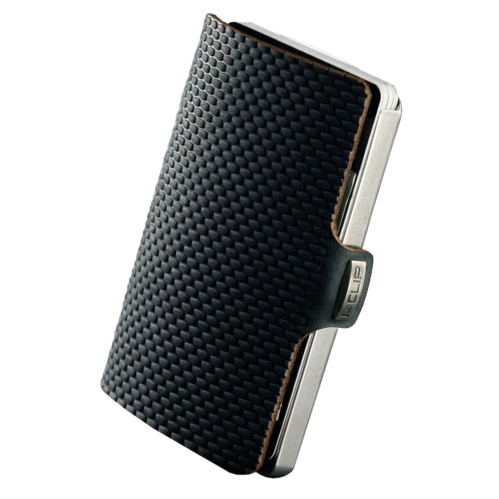 I-CLIP Edelstahl Satiniert Milanaise Black 