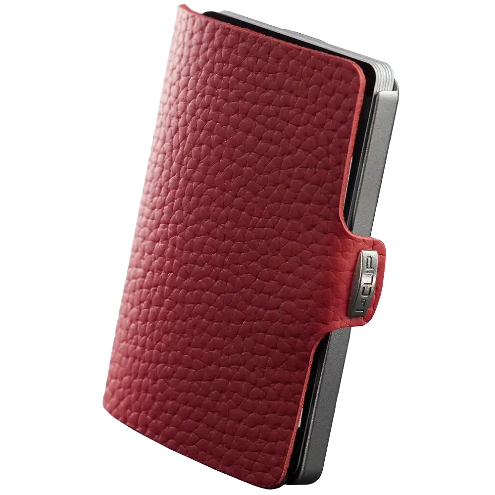 I CLIP Original Pure Silver Pelle Martellata Rosso