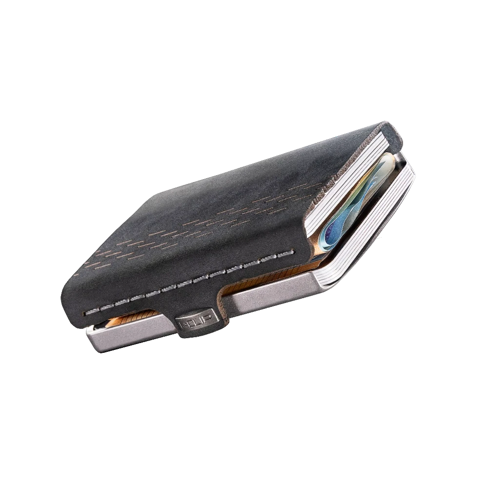 I-CLIP MAX Edelstahl Satiniert Glattleder Black - I-CLIP.com EU Shopify