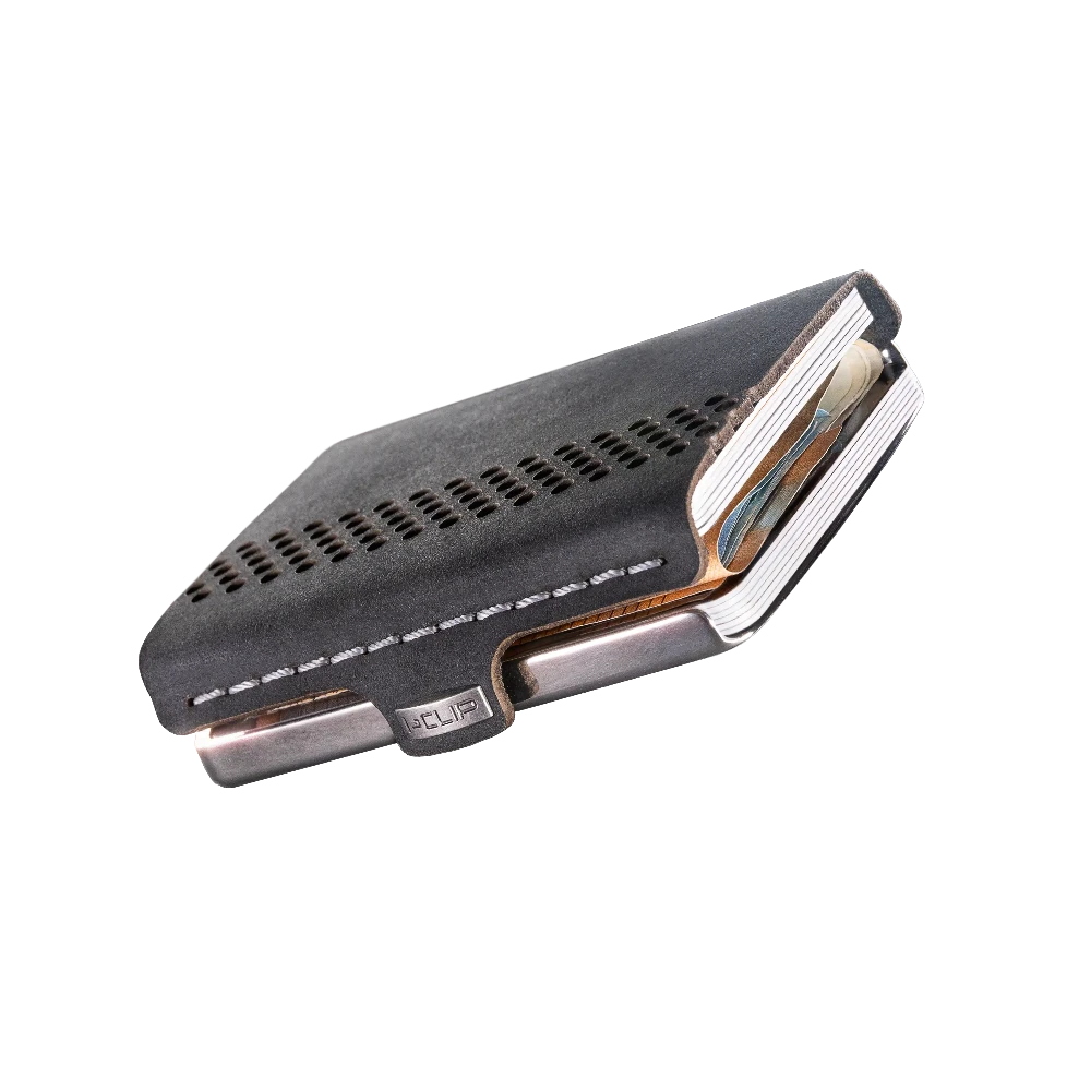 I-CLIP MAX Edelstahl Poliert Glattleder Black - I-CLIP.com EU Shopify