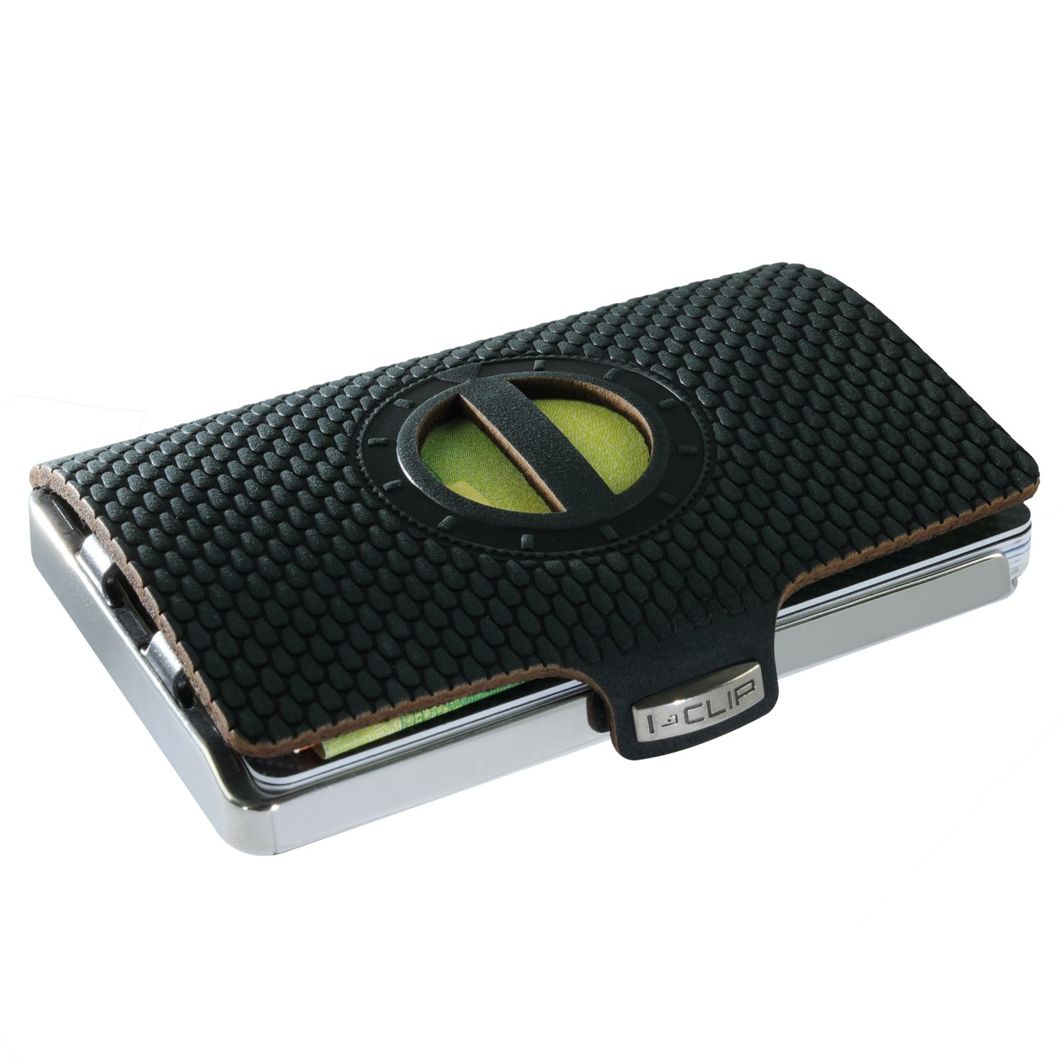 I-CLIP Steel Polished Initials I Black
