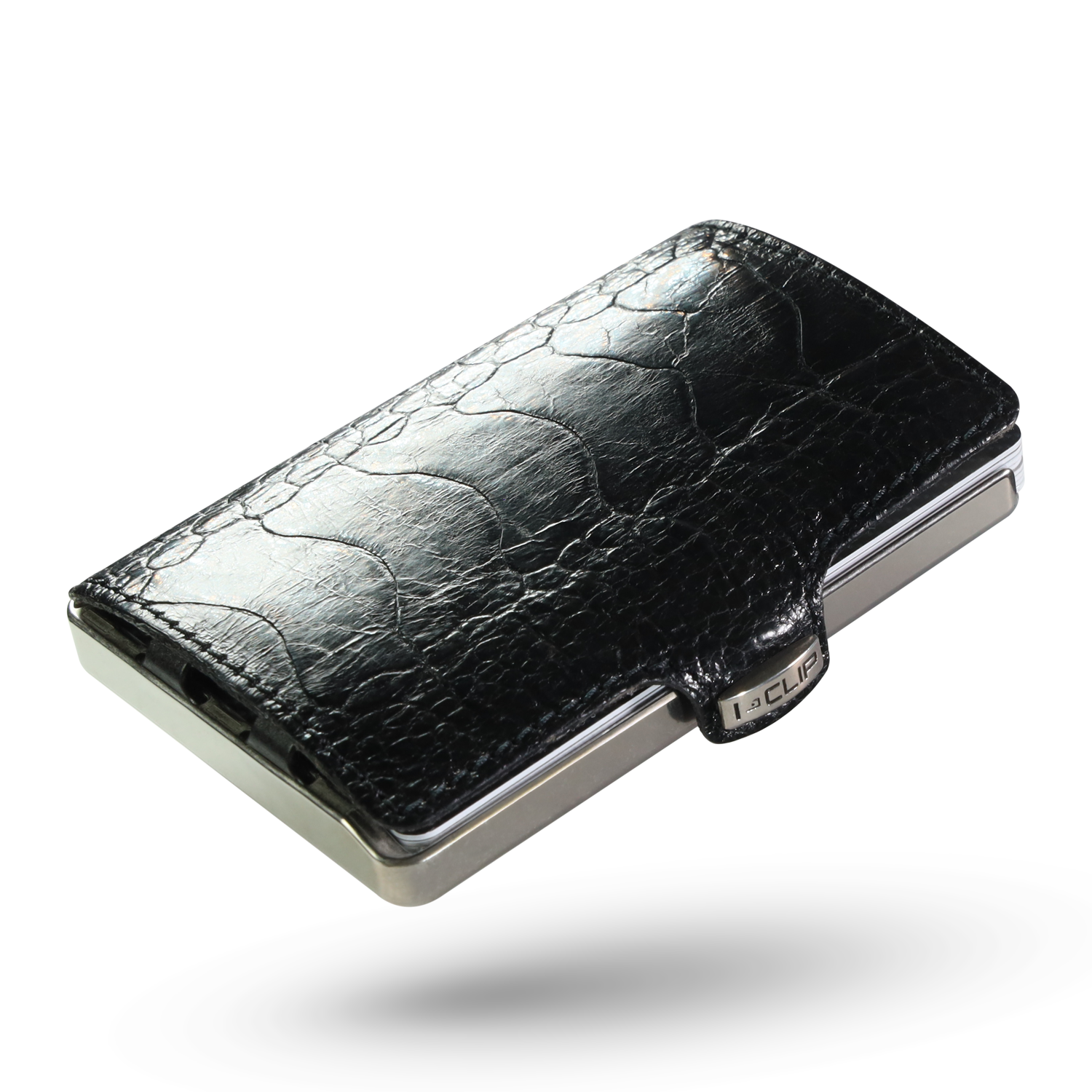 I-CLIP Titanium Polished Ostrich Foot Black