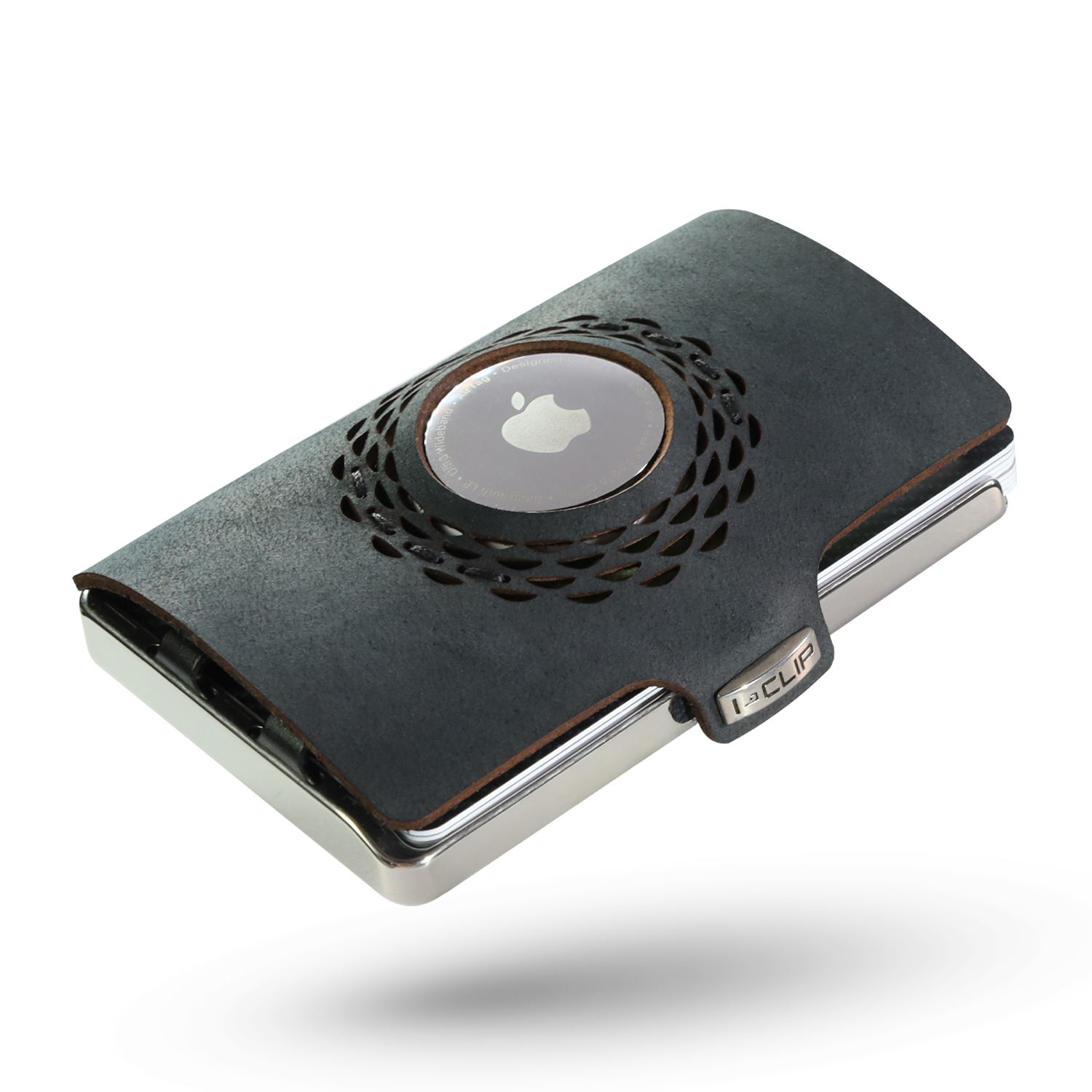 I-CLIP Steel Polished für Apple AirTag Black