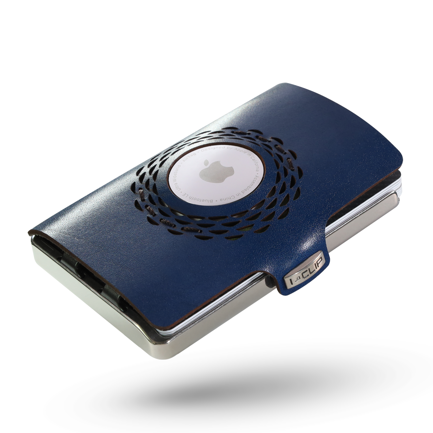 I-CLIP Steel Polished für Apple AirTag Blue