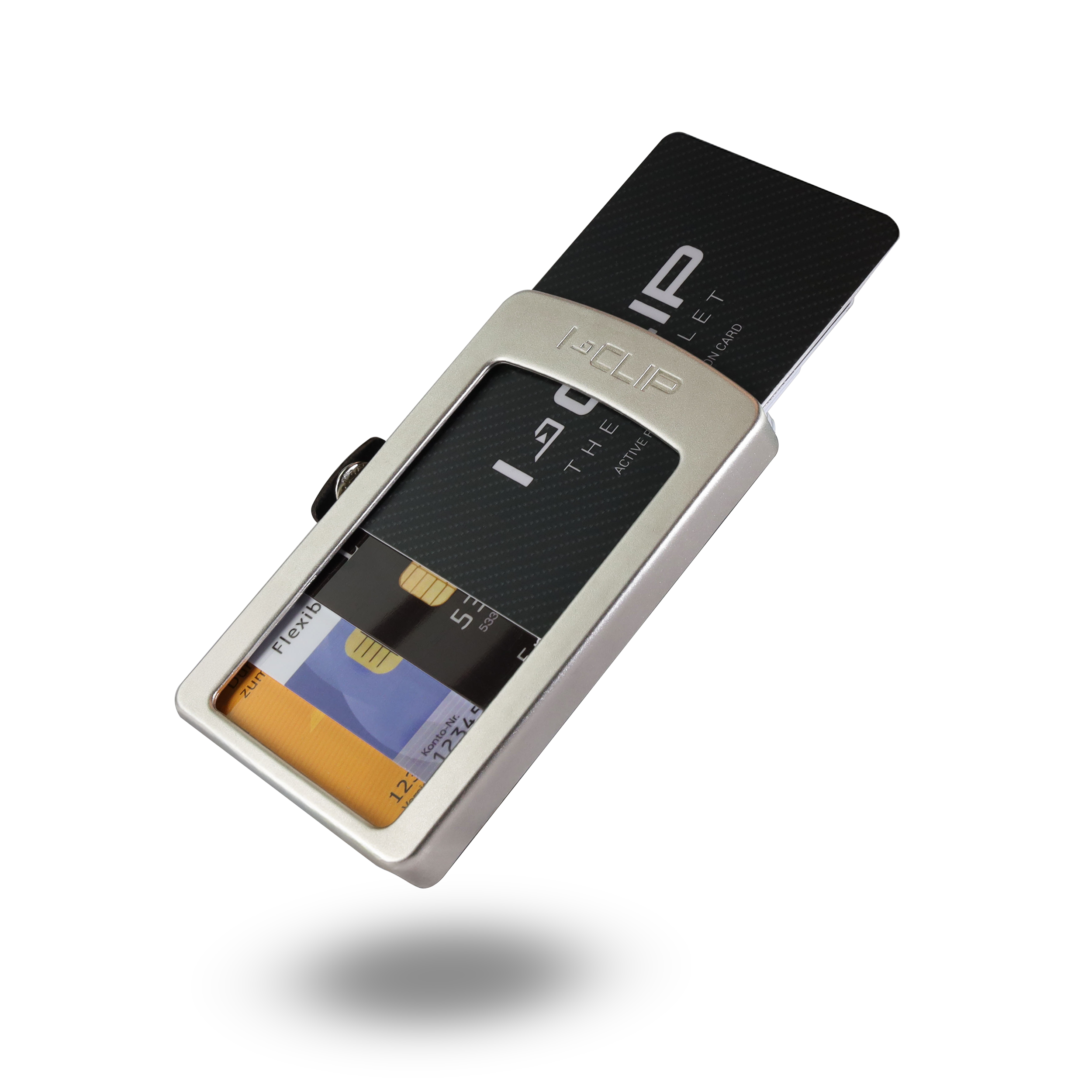 I-CLIP Inox Satiné pour Apple AirTag Urban Grey