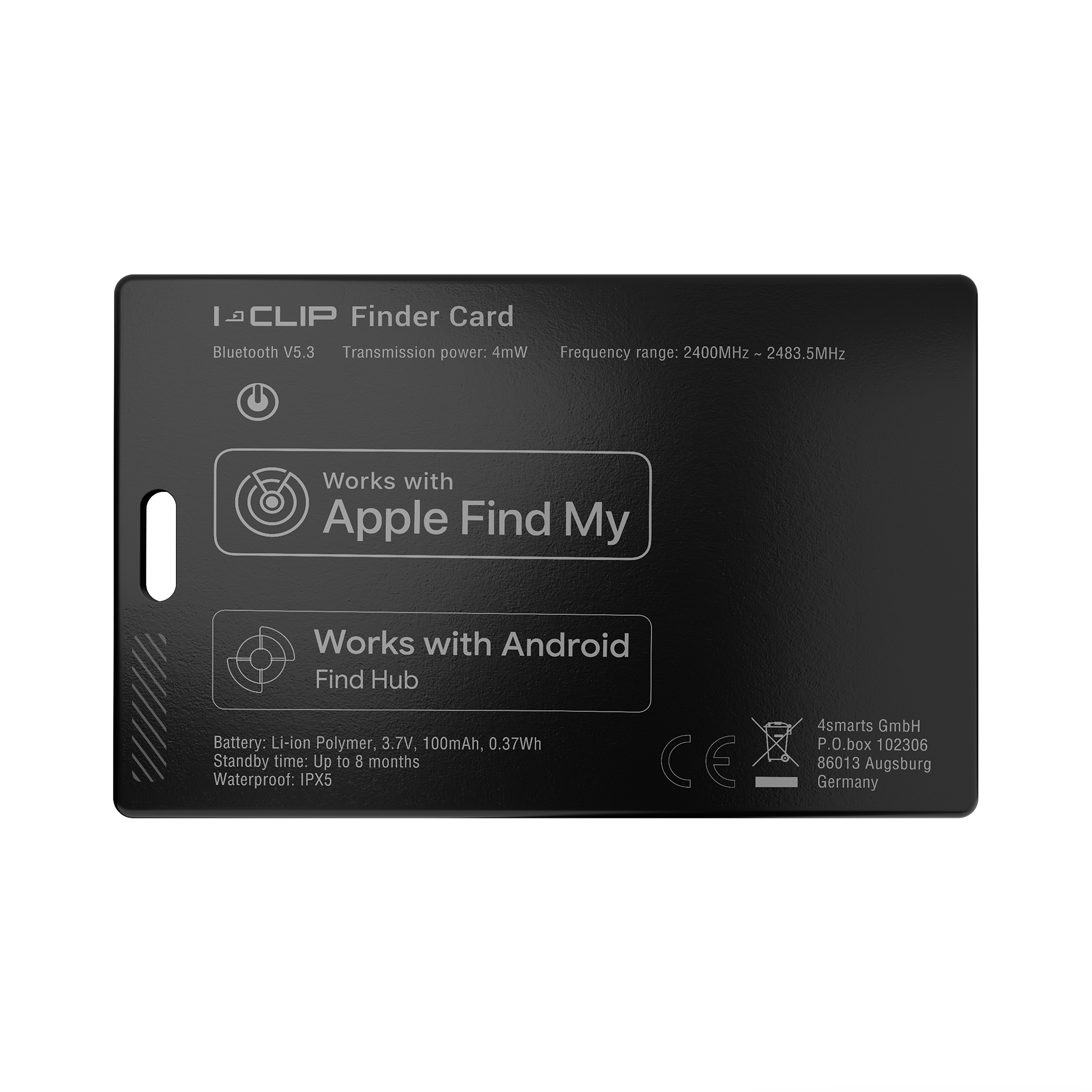 I-CLIP Location Finder Card in Credit Card Format