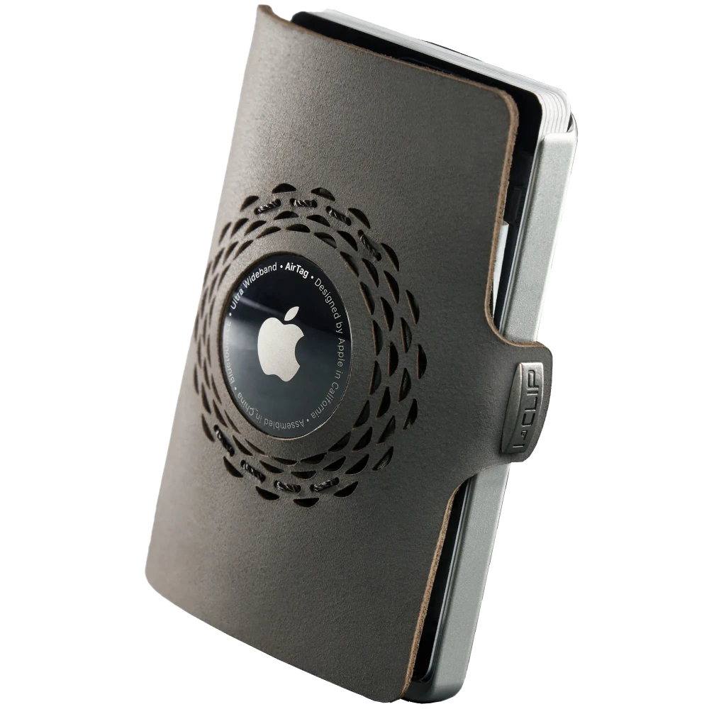 I-CLIP Edelstahl Satiniert für Apple AirTag Urban Grey - I-CLIP.com EU Shopify