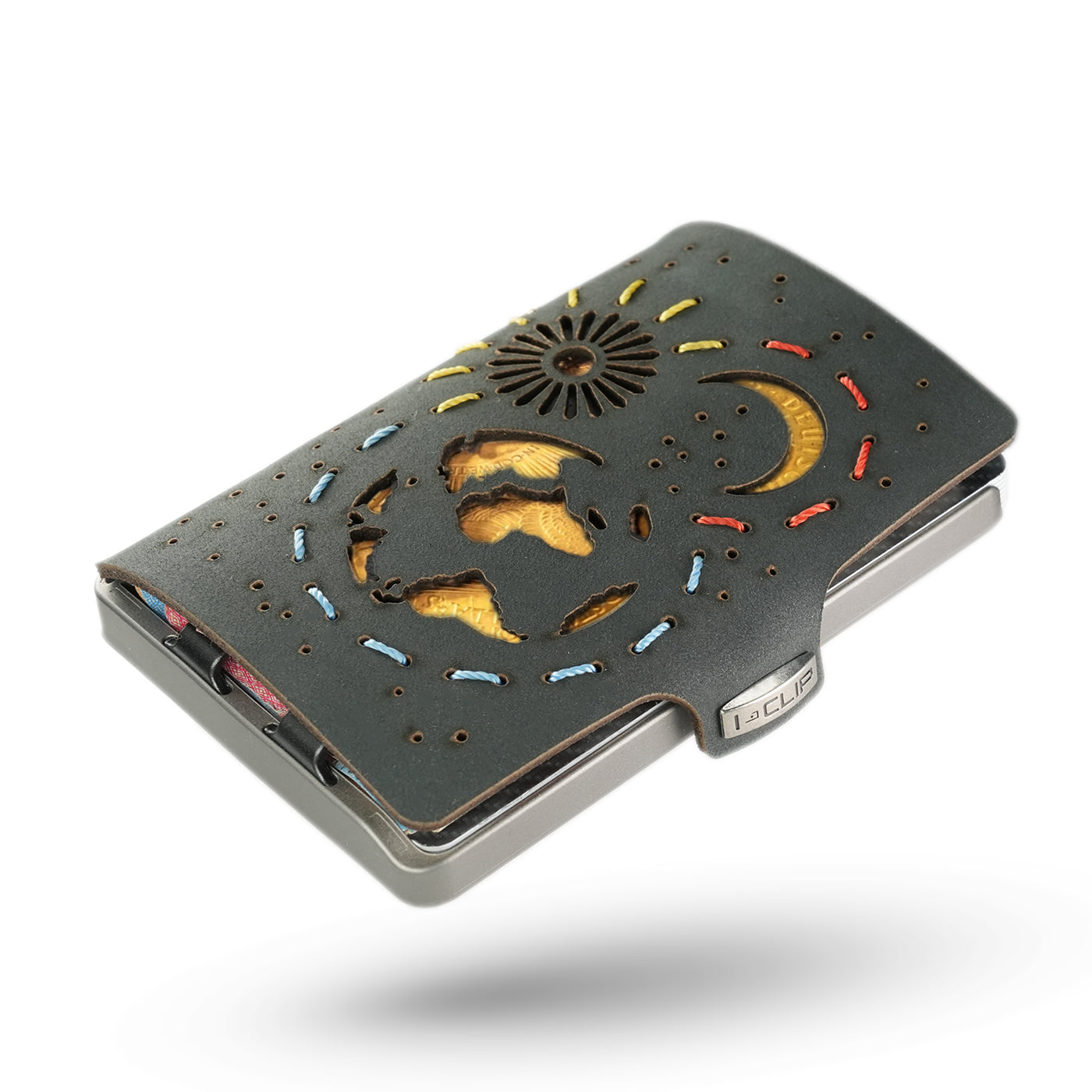 I-CLIP Titan Satiniert Soft Touch Sun Moon Earth Black