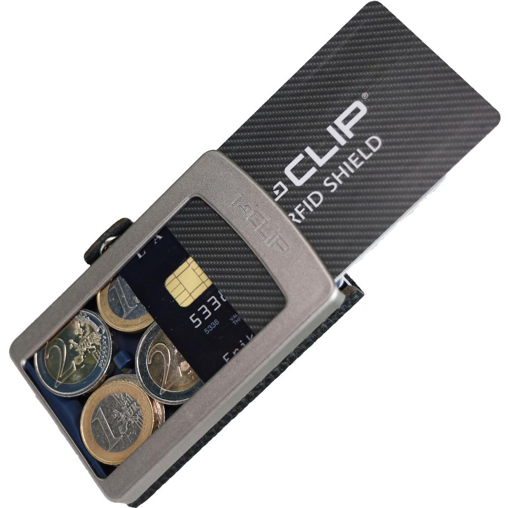 I-CLIP MAX Original Silver Pelle Liscia Rovere