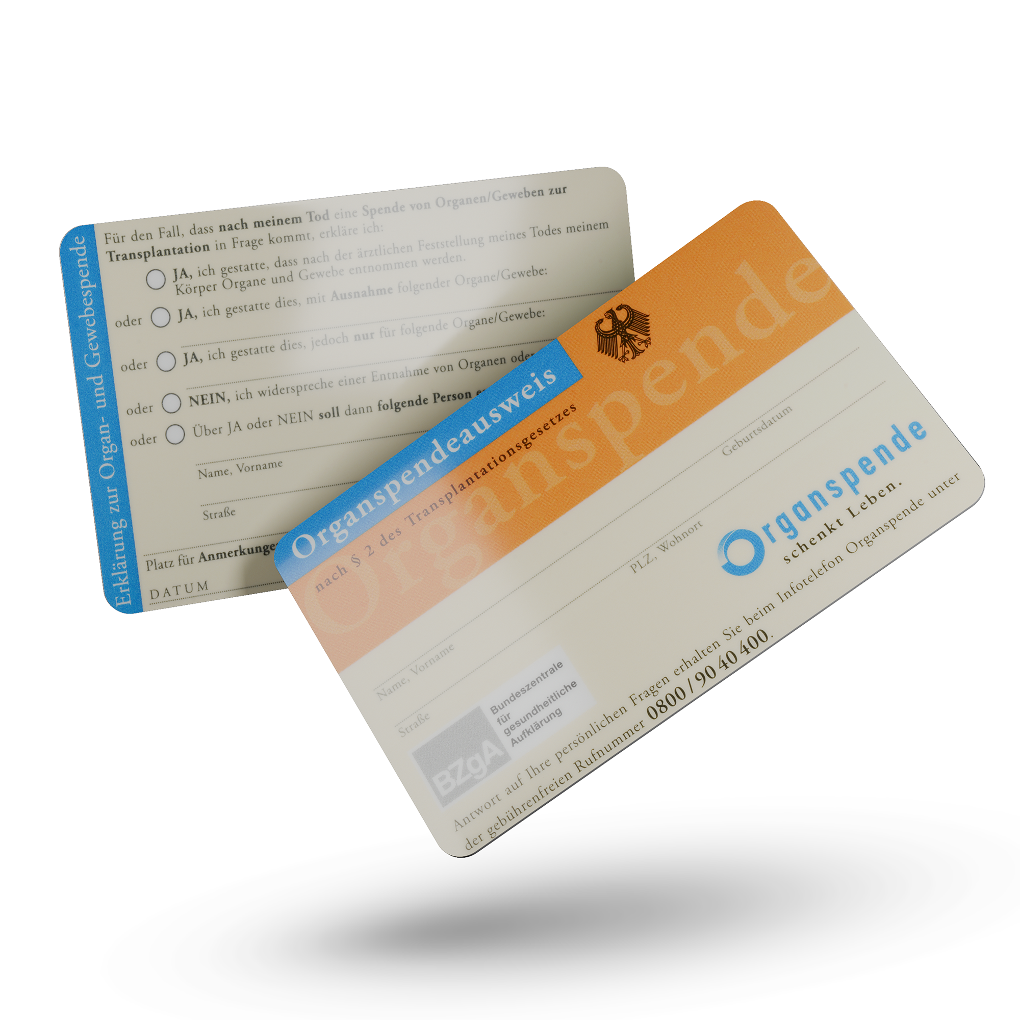 Carte de donneur d'organes