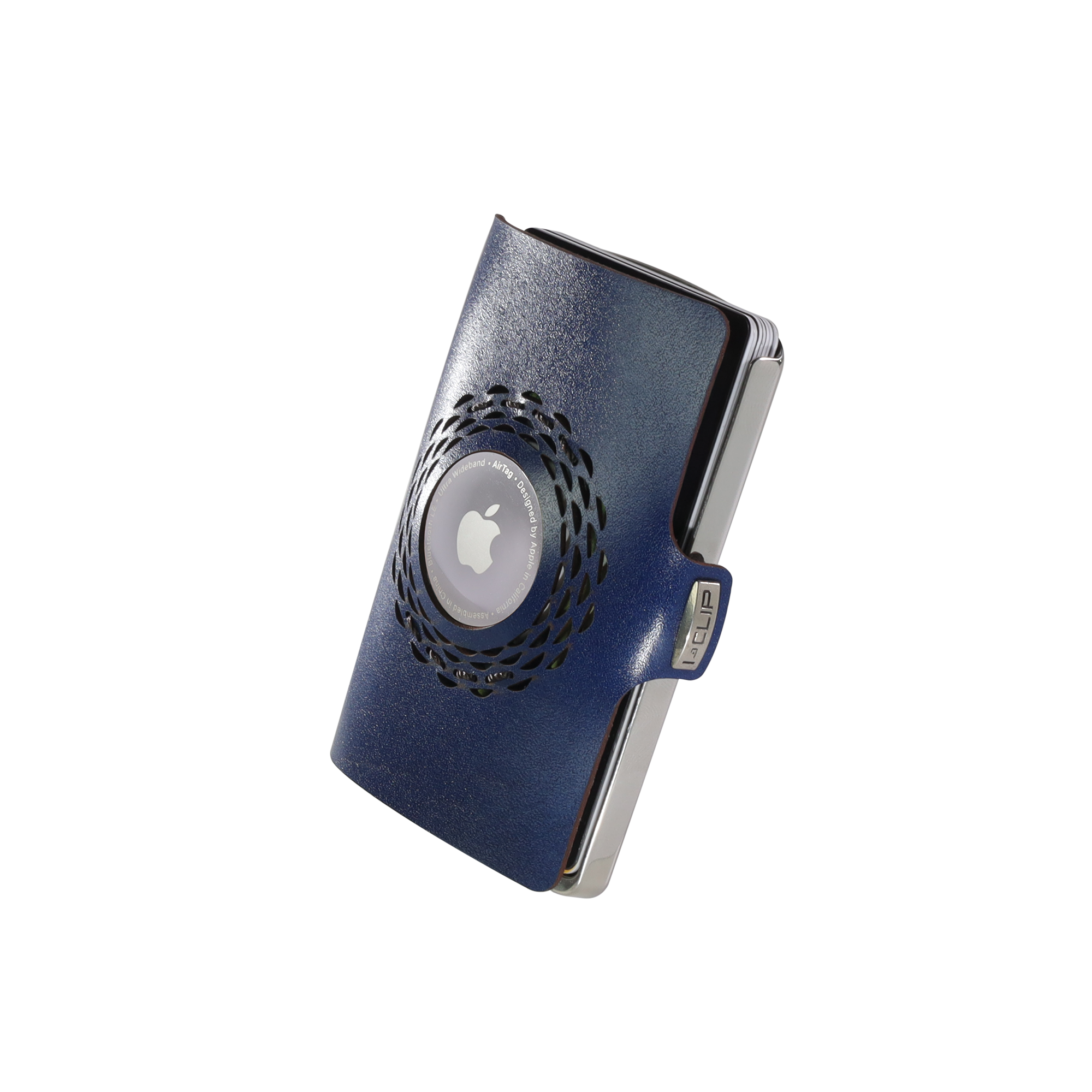I-CLIP Edelstahl Poliert für Apple AirTag Blue