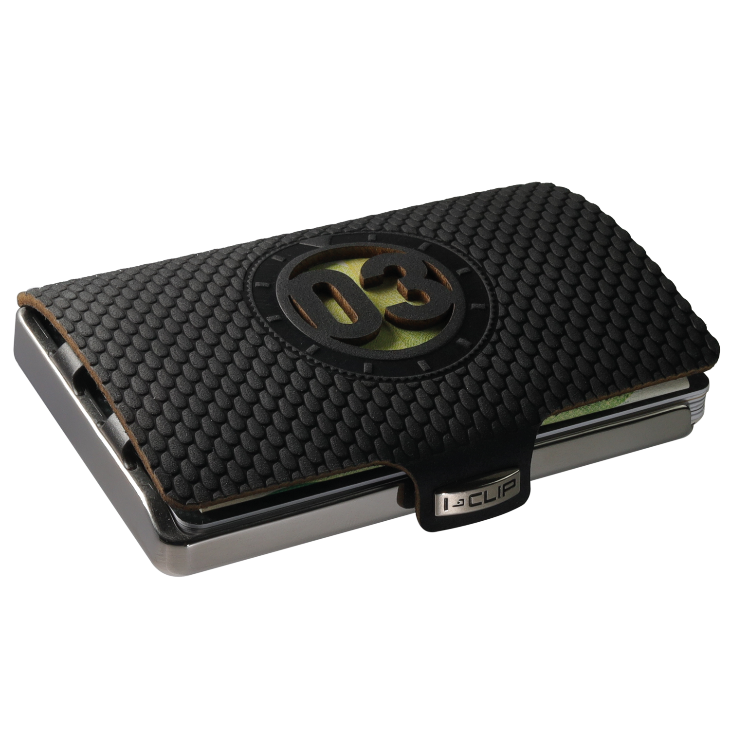 I-CLIP Steel Polished Timekeeper 03 Black