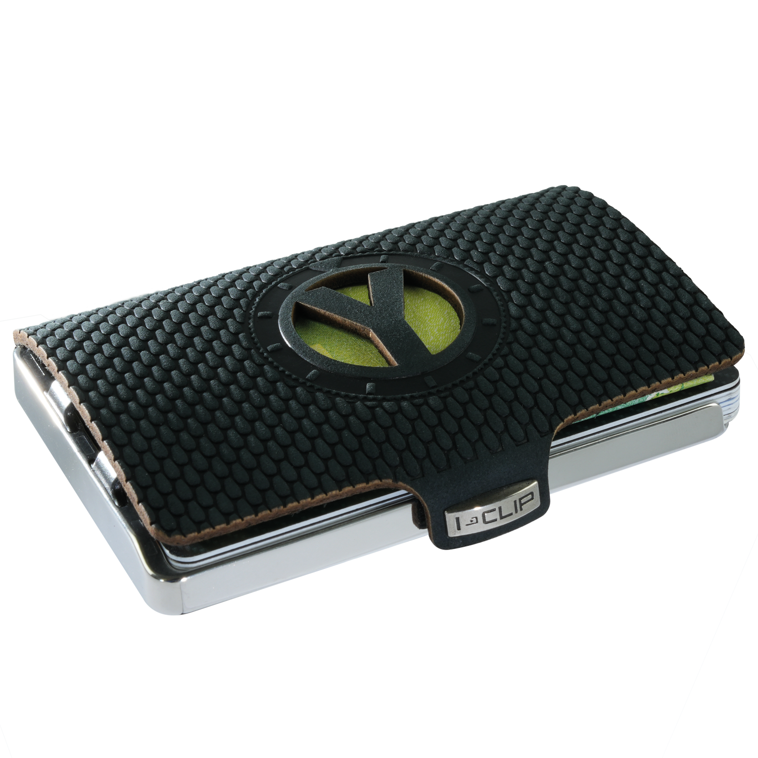 I-CLIP Steel Polished Initials Y Black