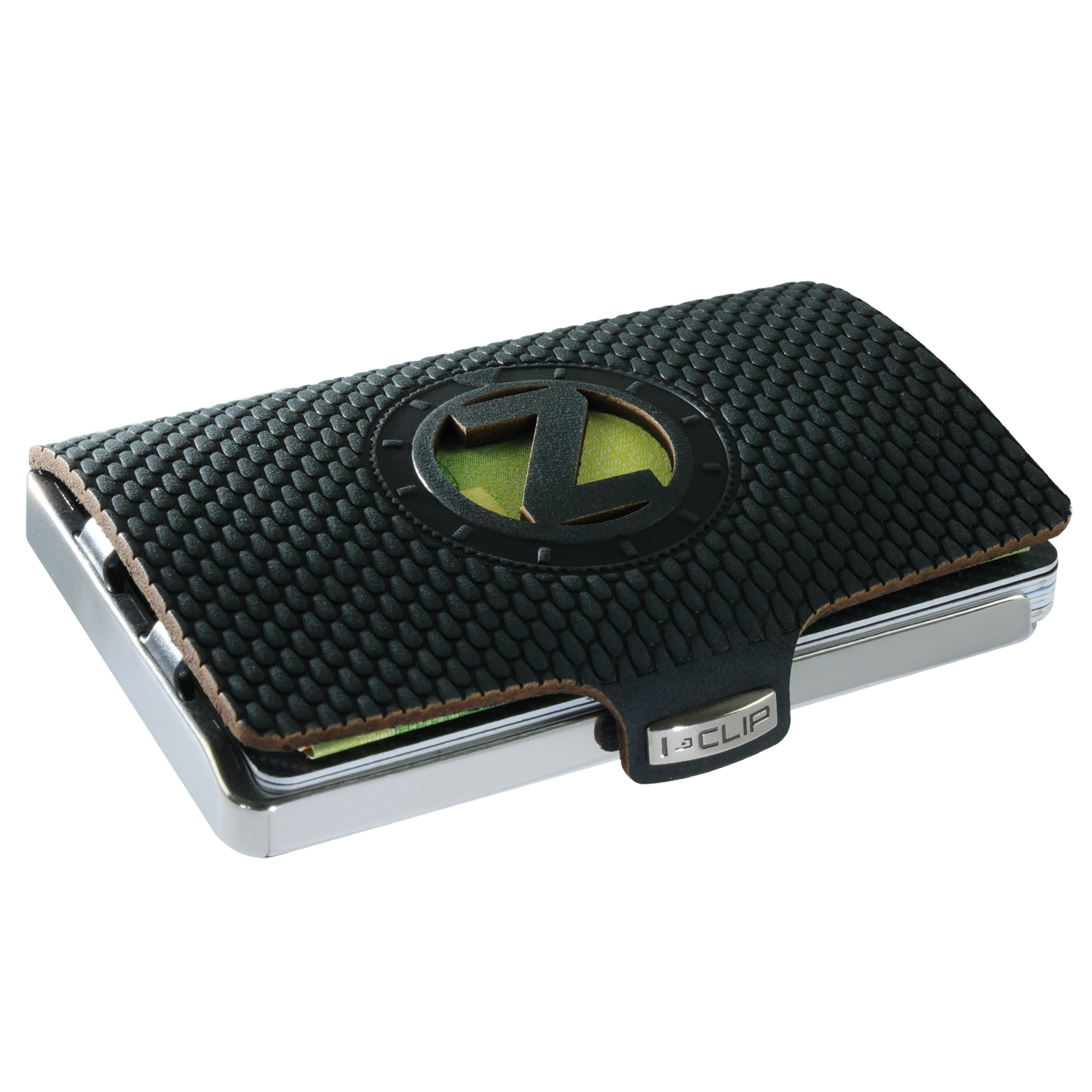 I-CLIP Steel Polished Initials Z Black